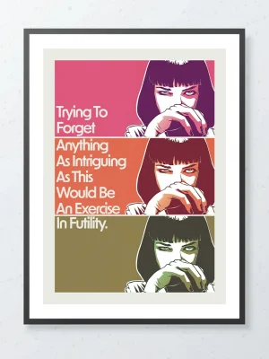 poster pulp fiction mia wallace