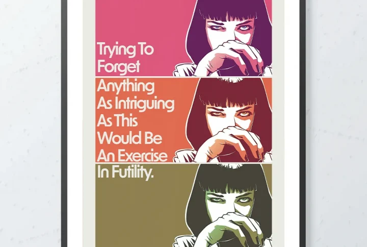 poster pulp fiction mia wallace