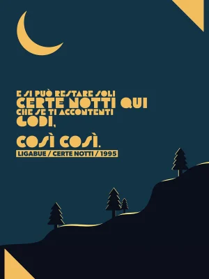 Poster Certe Notti Ligabue