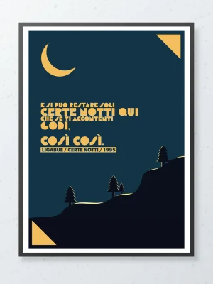 Poster Ligabue Certe Notti 50x70 cm